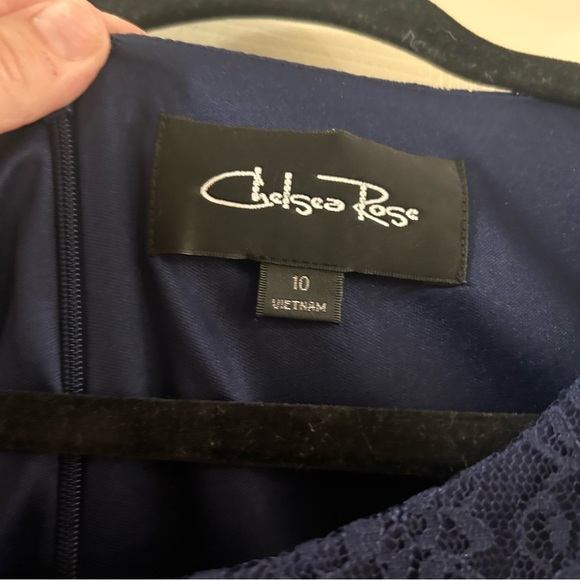 Chelsea Rose Navy sleeveless dress NWT women's Size 10 - Picture 5 of 8